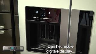 Whirlpool WSN5586A serie energiezuinige Amerikaanse koelvriescombinaties Bekijk de demo video [upl. by Whipple]