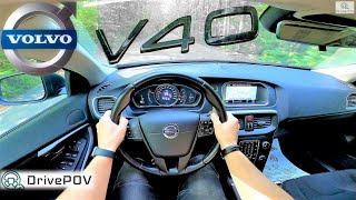 Volvo V40 16 D2 2016  115HP270NM  POV TEST DRIVE POV ACCELERATION POV CITY REVIEW  DrivePOV [upl. by Dyann25]