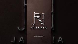 Logo name JAVERIA Comment your names logo viralshort namelogo ytshorts creativity viral art [upl. by Thora]