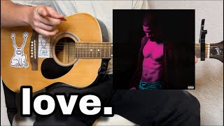 Kid Cudi  Love Guitar lesson  Tutorial [upl. by Willdon]