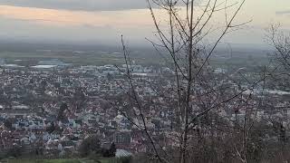 Heppenheim von oben im Januar 2024  German city of Heppenheim an der Bergstrasse from above [upl. by Haral]