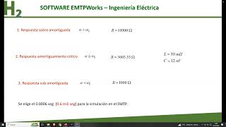 04 EMTPWorks circuito RLC DC [upl. by Ardnola]