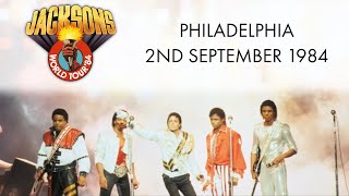 The Jacksons  Victory Tour Philadelphia 2nd September 1984 [upl. by Hannavas]