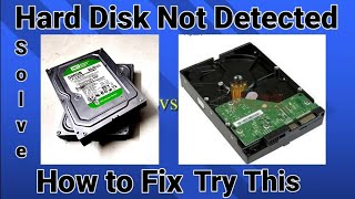 How to fix hard drive not Detected External hard disk not detected [upl. by Guise]