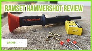 Ramset Hammershot Review  How to Nail Into Concrete Beginner [upl. by Knut]