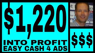 Easy Cash 4 Ads Review  1220 Into Profit  No Monthly Membership Costs [upl. by Alejandra]