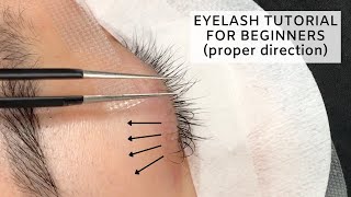 Individual Lashes Tutorial CLOSE UP [upl. by Kalikow629]