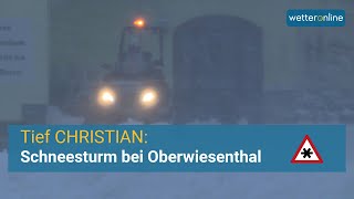 Schneesturm bei Oberwiesenthal 30112021 [upl. by Akkimat]