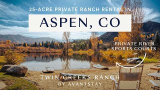 25acre Private Ranch for Rent in Aspen CO  Unbelievable Views [upl. by Aihk595]