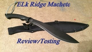 Elk Ridge Machete ReviewTest [upl. by Adierf303]