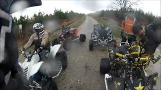 OFF ROAD ATVQUAD Février 2014 Partie II quotEnduroquot 660 et 700 Raptor 450 YFZ  450 LTR Rockstar [upl. by Nappie]