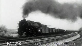 Steam Locomotives In Action on the Pennsylvania 1954 [upl. by Ynnal704]