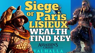 AC Valhalla Evresin Lisieux Wealth Paladin Hood Find Keys To Wealth Loot All Chests Lisieux [upl. by Bryce412]