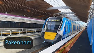 Trains at the new Pakenham station [upl. by Durkee]