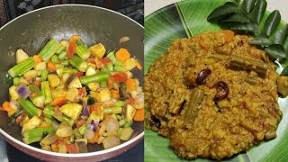 Bisibelebath recipeBisibelebath in tamilSambar satham [upl. by Poppy]