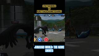 Struthiomimus vs Aerotitan amp Giganotosaurus  Jurassic World The Game Shorts [upl. by Nnahteb75]