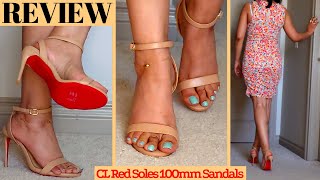 ●Shoes Review● Red Sole 100mm Heels [upl. by Ogirdor]