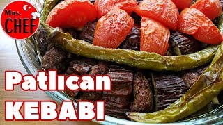 PATLICAN KEBABI Tepsi Kebabı  Et Yemekleri  Yemek Tarifleri  Turkish Kebab [upl. by Nevetse246]