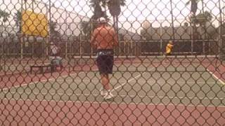 Paddle Tennis National Championship 2009 Quarters Matt Stilman [upl. by Hanala]