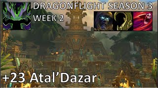 23 AtalDazar Tyrannical  Week 2 Mythic  Vengeance DH Tank PoV  Dragonflight 1020 [upl. by Anelrahs]