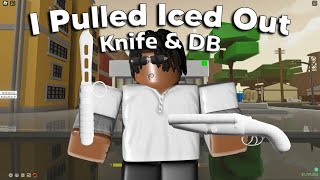 I Pulled ICED OUT Knife amp DB  Da Hood [upl. by Anaitsirk563]