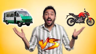 Honda CB300F Twister VS Transporte publico 🏍️ [upl. by Philippine637]