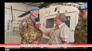 RASSEGNA VIDEO  RAI NEWS24 SU CAMBIO COMANDANTE UNIFIL [upl. by Fonzie]