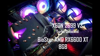 Intel Xeon E5 2699 V3  BioStar RX6600XT Evo 8GB in 10 Games [upl. by Clarabelle]