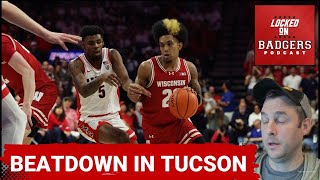 Wisconsin Badgers and Arizona Wildcats basketball reaction show Badgers have a tough game in Tucson [upl. by Ahsed19]