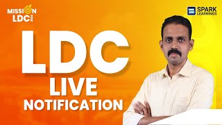 LDC Live Notification 2024  Shibu Sir ലൈവിൽ  LDC  Free Live  Kerala PSC  Spark Learnings [upl. by Ecikram496]