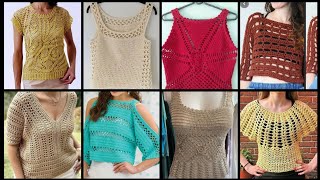 Most Beautiful amp Stylish Crochet Tunic TopBlouses Designs Ideas 2024 [upl. by Nlycaj887]