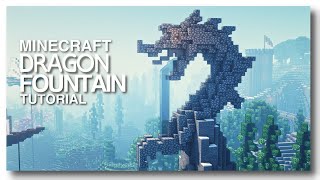 Minecraft How to Build a Dragon Statue Fountain [upl. by Pulchi607]