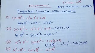 Polynomial  Alpha Beta Questions for Polynomial Part 1 class 10 chapter 2 math  कक्षा 10  बहुपद [upl. by Omero701]