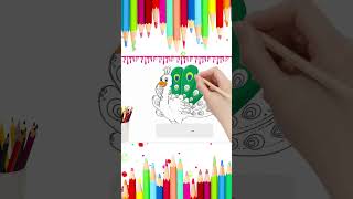 🦚 Como desenhar pintar e colorir frutas  Desenhos animados  Desenho fácil  95 [upl. by Anivas]