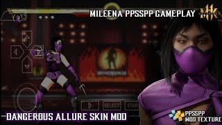 Mileena Gameplay  Mortal Kombat 11 PPSSPP Mod Texture  MK Unchained [upl. by Trevor]