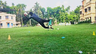 Goalkeeper PracticeA Normal Day Beginner Goalkeeper Training goalkeepertraining [upl. by Melc]