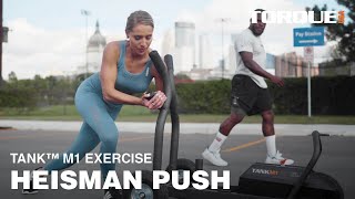 TANK M1 Push Sled Exercises Heisman Push [upl. by Mcclish]