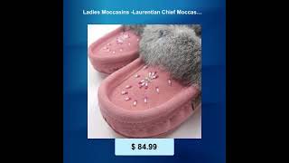 Ladies Moccasins Laurentian Chief Moccasins Flamingo [upl. by Nedyarb]