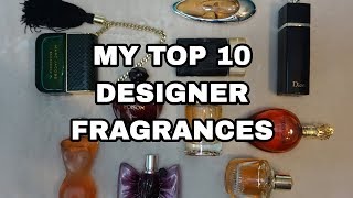 Top 10 Designer Fragrances  Perfume Collection [upl. by Tiernan]