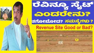 Revenue site or land explained in kannada  good or bad in buying it  SuccessLoka  gangadharcm [upl. by Nosecyrb]