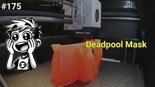 From Design to Reality 3D Printing Deadpool Mask with Bambu Lab P1S [upl. by Ramhaj761]