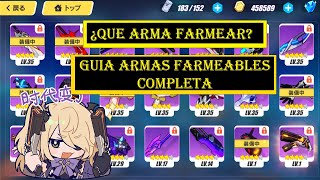 ¿Que Armas debo farmear Guia Farmeo Honkai Impact 3rd Español [upl. by Bigler639]