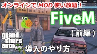 【FiveM】導入のやり方を実況してみた結果ｗｗｗ～MOD使い放題のGTA5オンライン前編 1 [upl. by Lertsek]