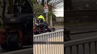 South Ayrshire Council grass cutter flat out green keeps [upl. by Dlonyer183]