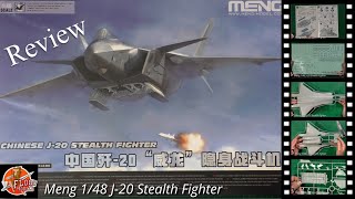 Meng 148 J20 Stealth Fighter Review [upl. by Ahseem]