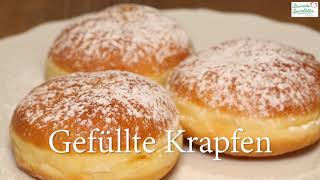 Krapfen backen Faschingskrapfen einfach selber machen  mit Textanleitung  Berliner [upl. by Terrell624]