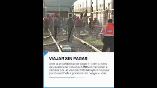 VIAJAR SIN PAGAR un riesgo que crece entre los usuarios de trenes en el AMBA [upl. by Culley]