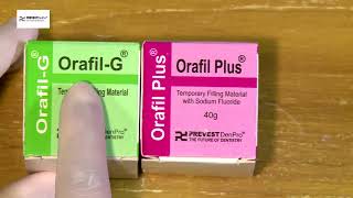 Using Prevest Orafil G and Orafil G Plus Temporary Filling Material [upl. by Fasto970]