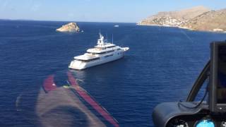 Helicopter yacht landing [upl. by Ilrac]