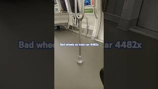 Bart train car 4482 has bad wheels¹ [upl. by Patricio865]